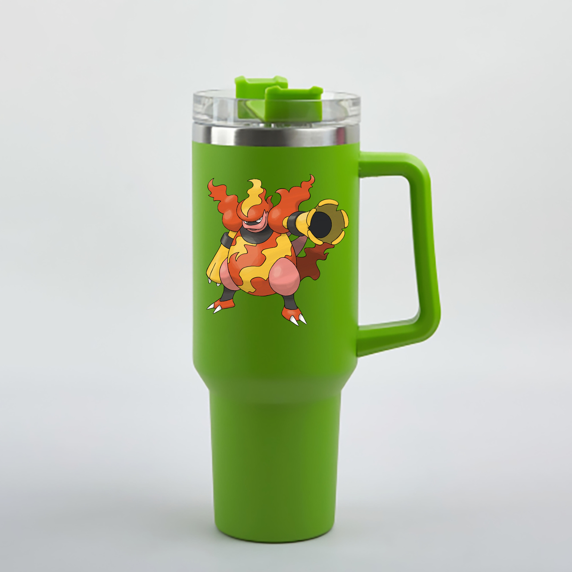 （画像用） ポケットモンスター Pokémon 1200mL車用タンブラー - クリスタルステッカー（プラスチックストロー付き）